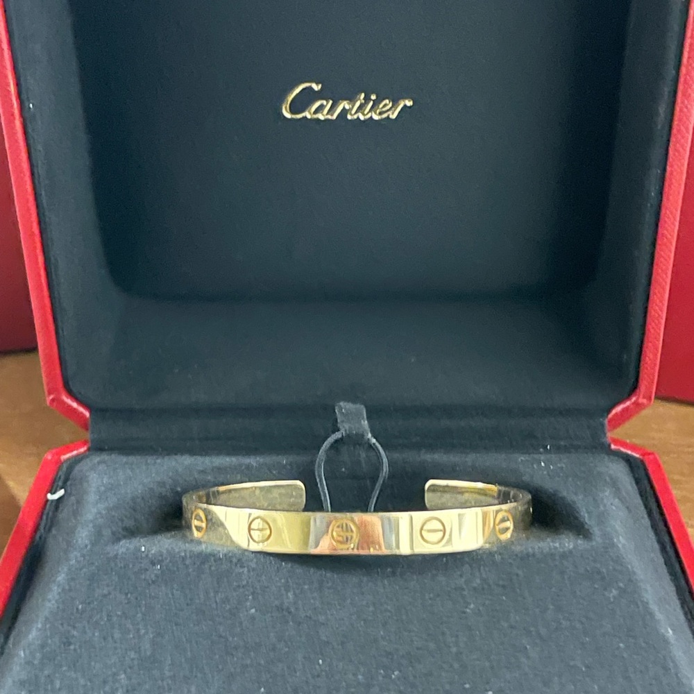 Cartier LOVE cuff size 17 yellow gold
